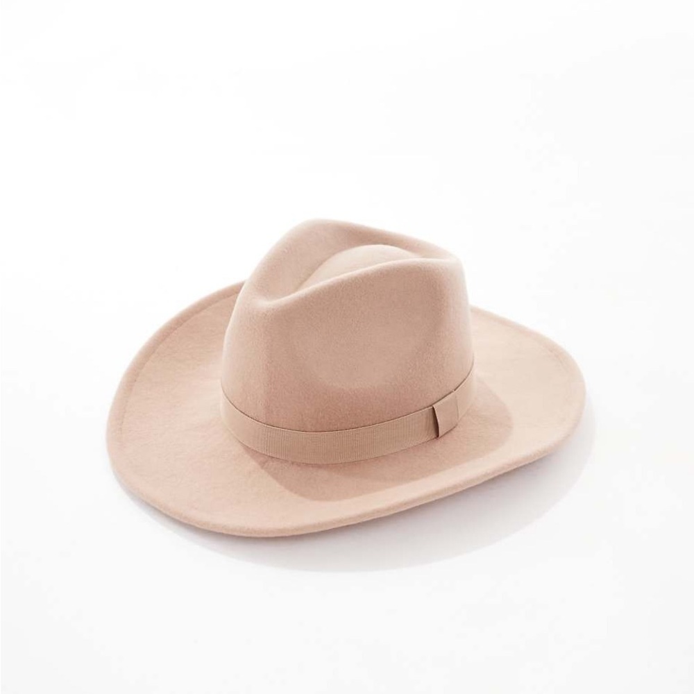 ASOS DESIGN Felt Cowboy Hat Pink Cattleman